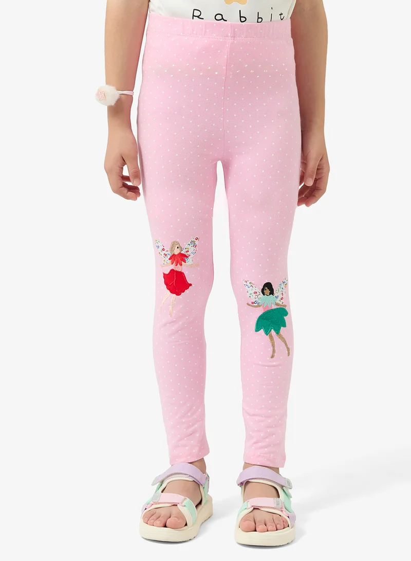 Pinata Fairy Print Pink Leggings
